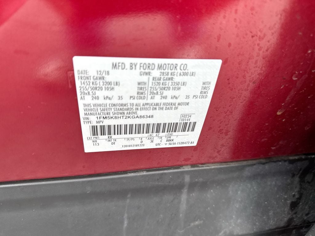 2019 Ford Explorer Platinum