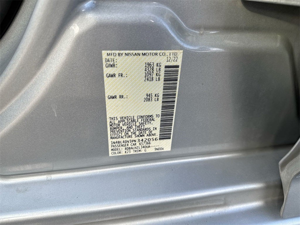 2023 Nissan Altima 2.5 SV