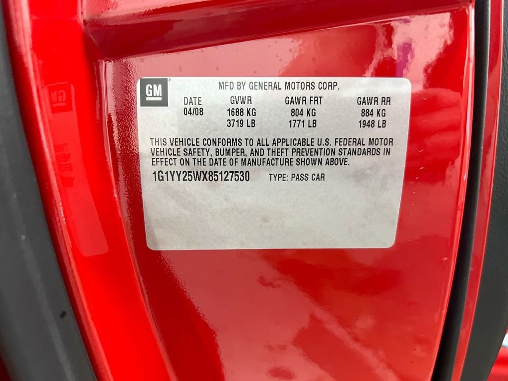 2008 Chevrolet Corvette Base