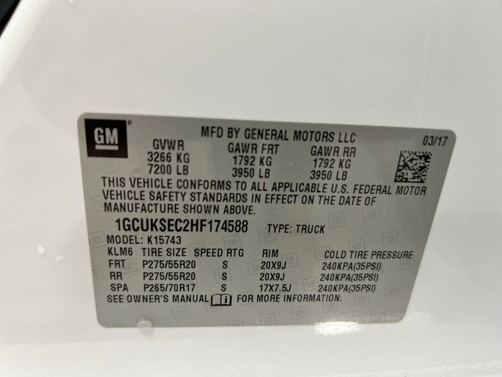 2017 Chevrolet Silverado 1500 LTZ