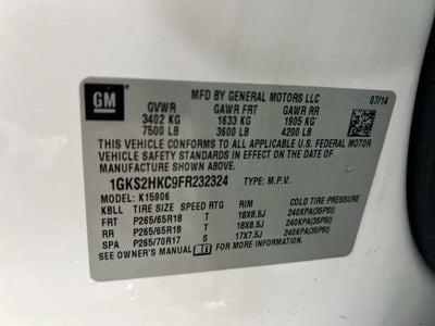 2015 GMC Yukon XL SLT