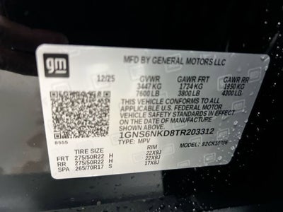 2026 Chevrolet Tahoe LT