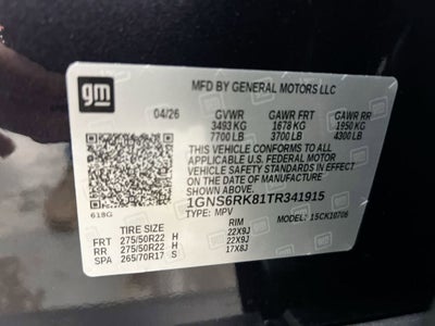 2026 Chevrolet Tahoe RST