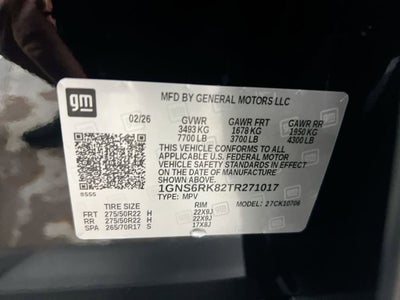 2026 Chevrolet Tahoe RST