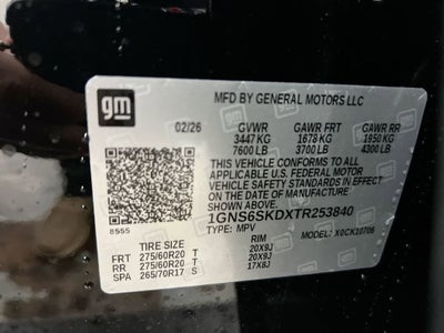 2026 Chevrolet Tahoe Premier