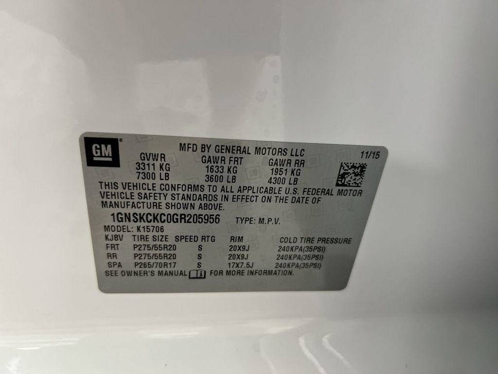 2016 Chevrolet Tahoe LTZ