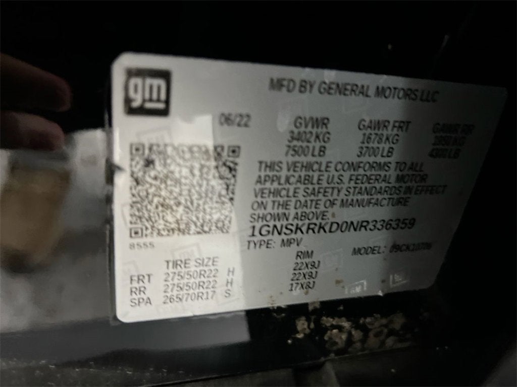 2022 Chevrolet Tahoe RST