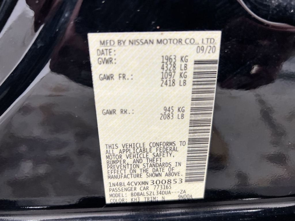 2021 Nissan Altima 2.5 SR