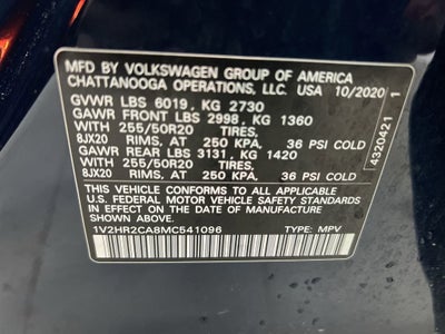 2021 Volkswagen Atlas 3.6L V6 SE w/Technology