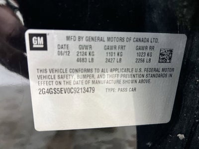 2012 Buick Regal Turbo Premium 1