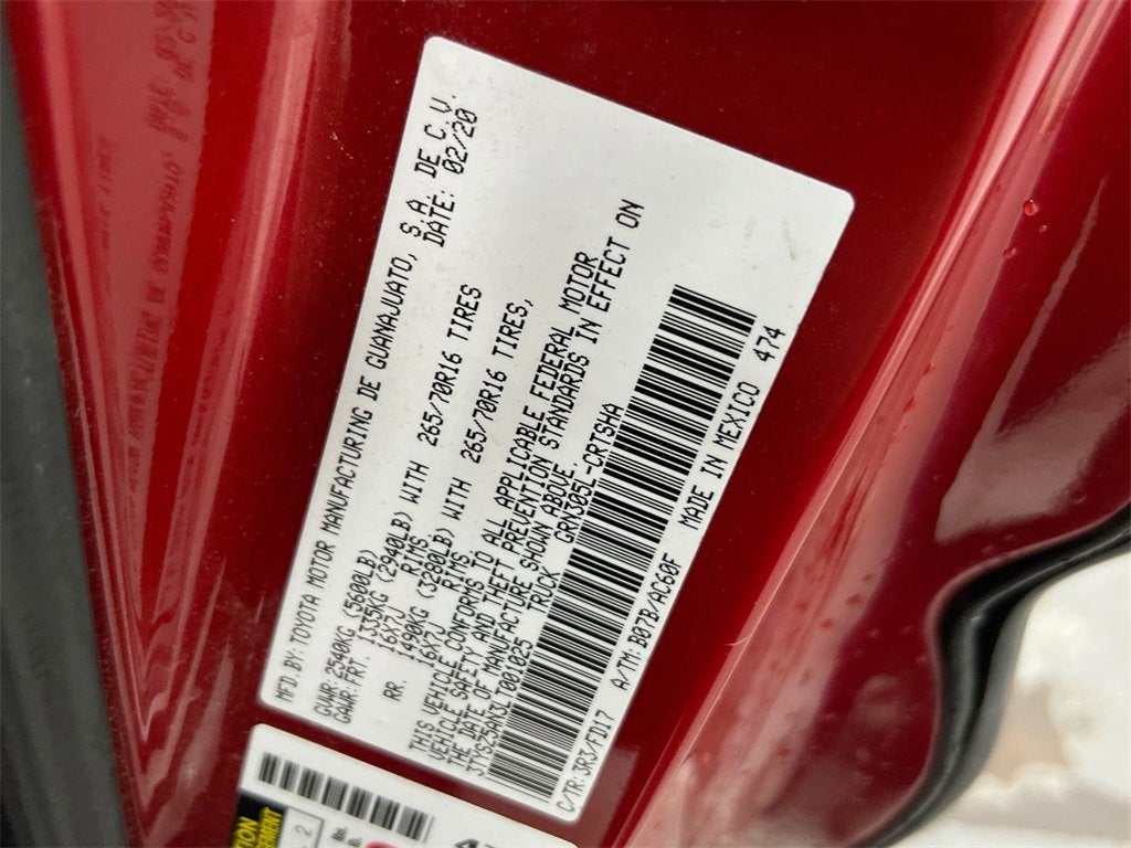 2020 Toyota Tacoma 4WD SR