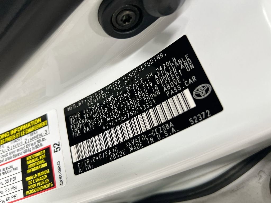 2022 Toyota Camry SE