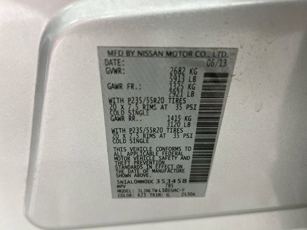 2013 INFINITI JX35 Base