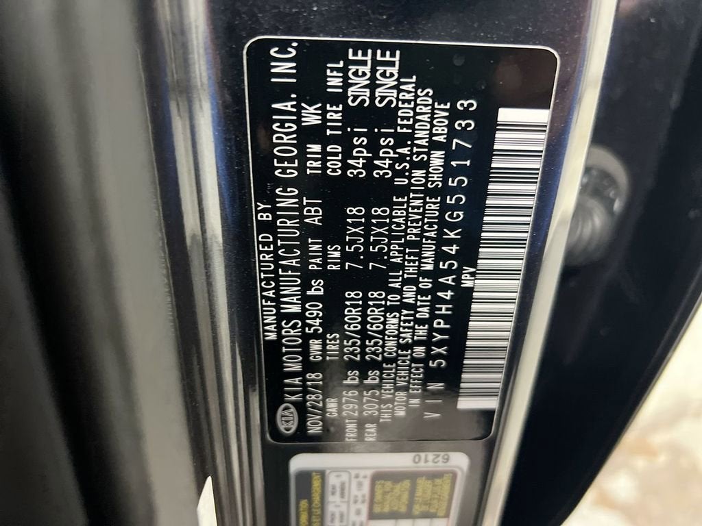2019 Kia Sorento EX V6