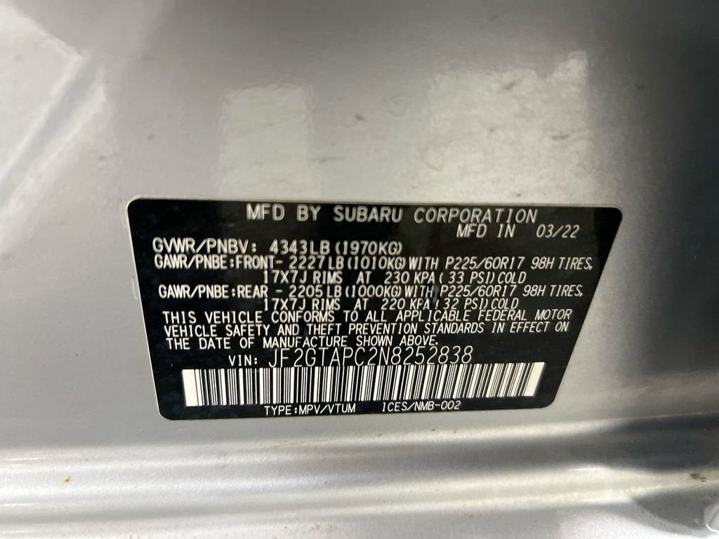 2022 Subaru Crosstrek Premium