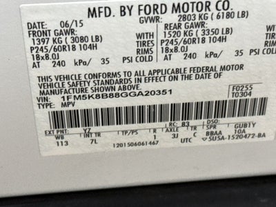2016 Ford Explorer Base