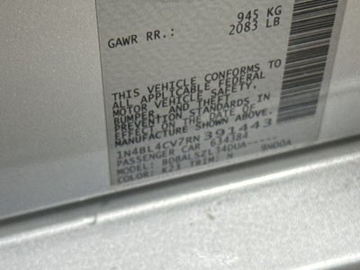 2024 Nissan Altima 2.5 SR