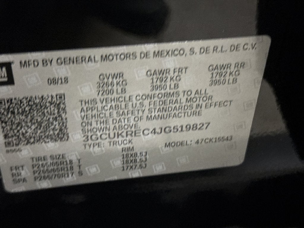 2018 Chevrolet Silverado 1500 LT LT2