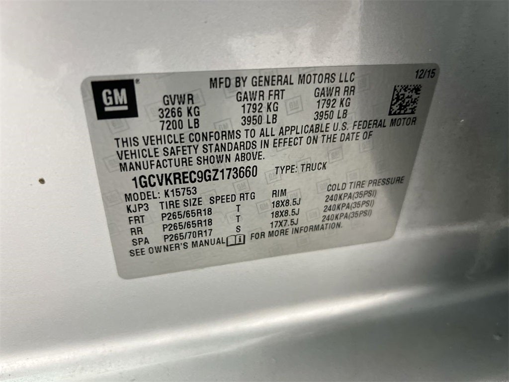 2016 Chevrolet Silverado 1500 LT