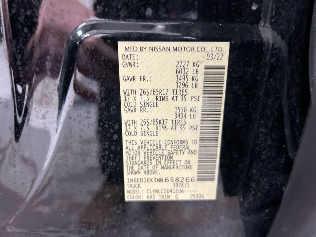 2022 Nissan Frontier SV