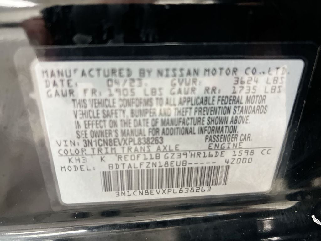 2023 Nissan Versa 1.6 SV
