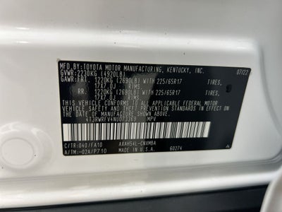 2022 Toyota RAV4 Hybrid XLE