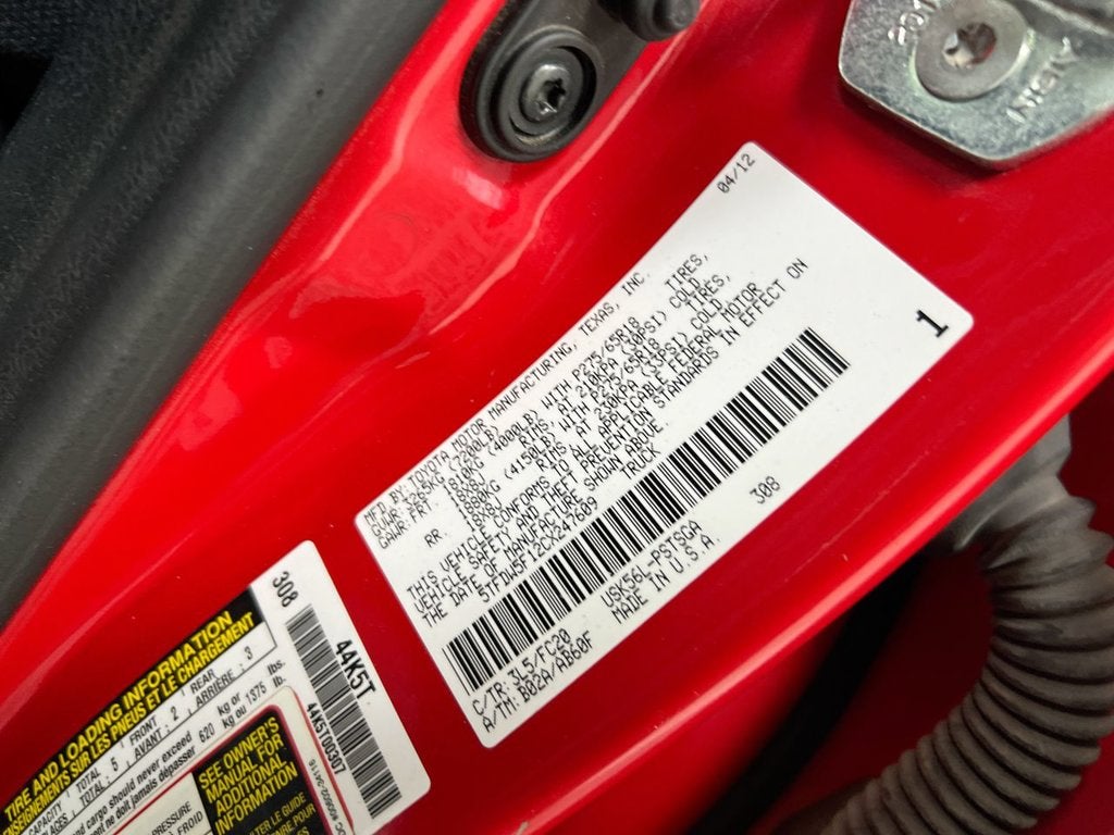 2012 Toyota Tundra Grade