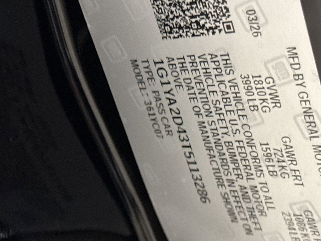 2026 Chevrolet Corvette Stingray 1LT