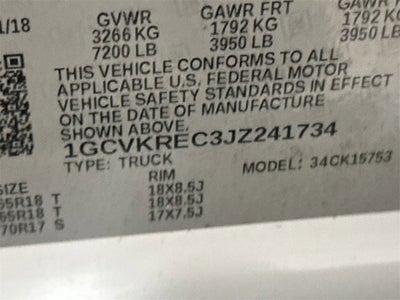 2018 Chevrolet Silverado 1500 LT