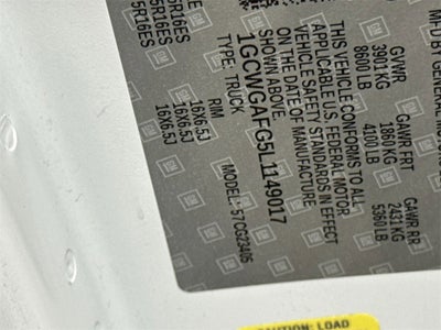 2020 Chevrolet Express Cargo 2500 WT