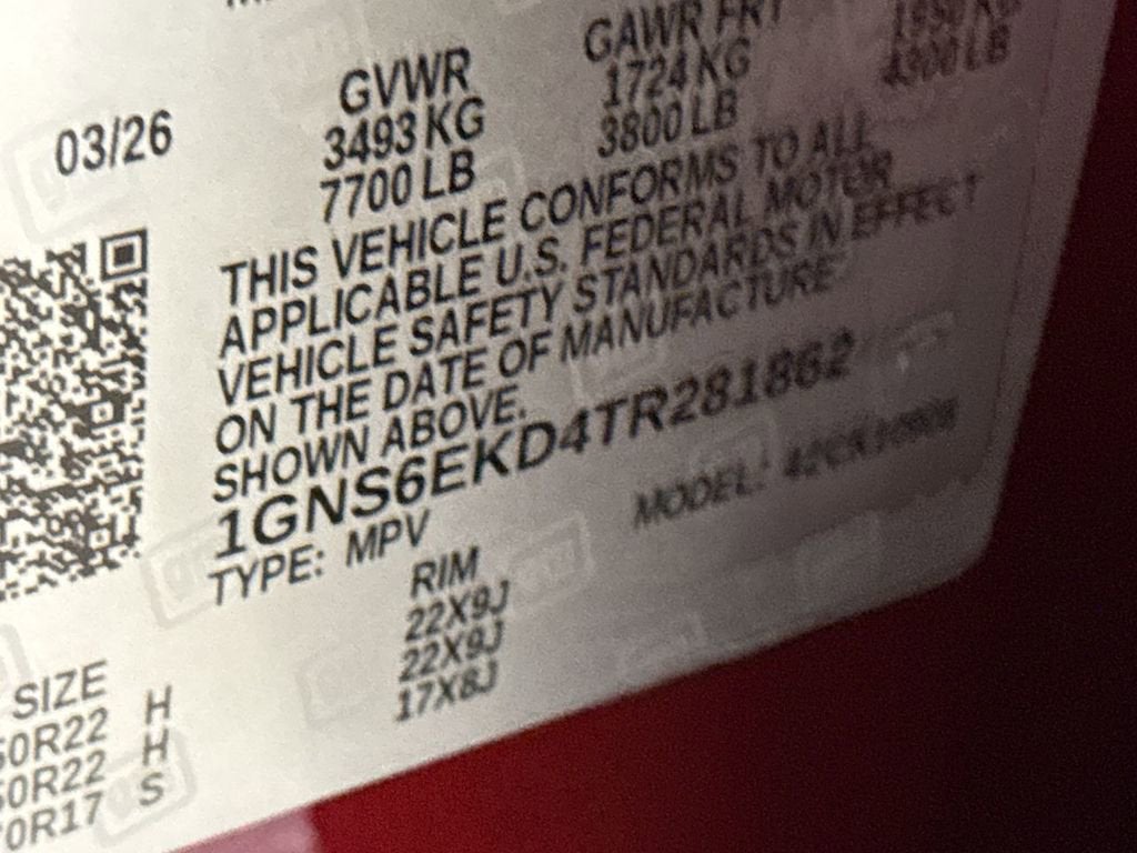 2026 Chevrolet Suburban RST