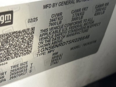 2025 Chevrolet Tahoe LT