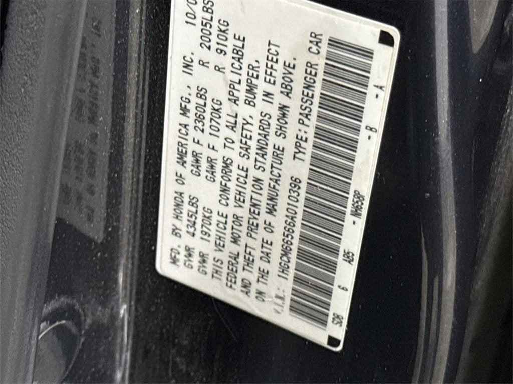 2006 Honda Accord Sdn EX-L V6