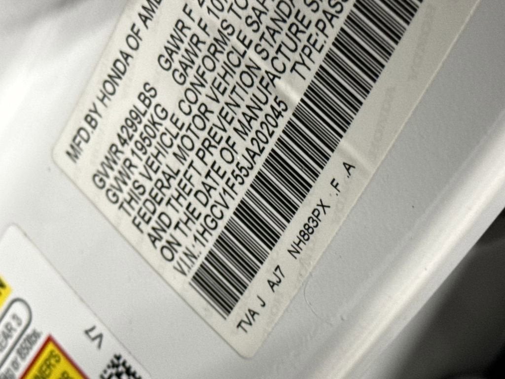 2018 Honda Accord Sedan EX-L 1.5T