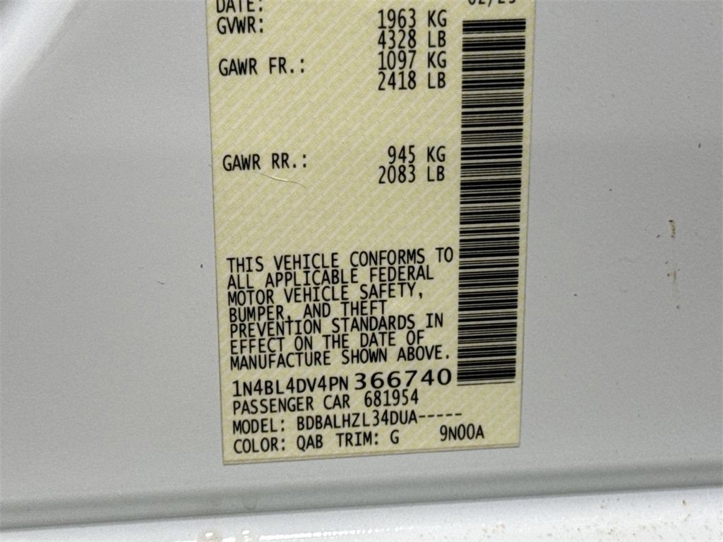 2023 Nissan Altima 2.5 SV