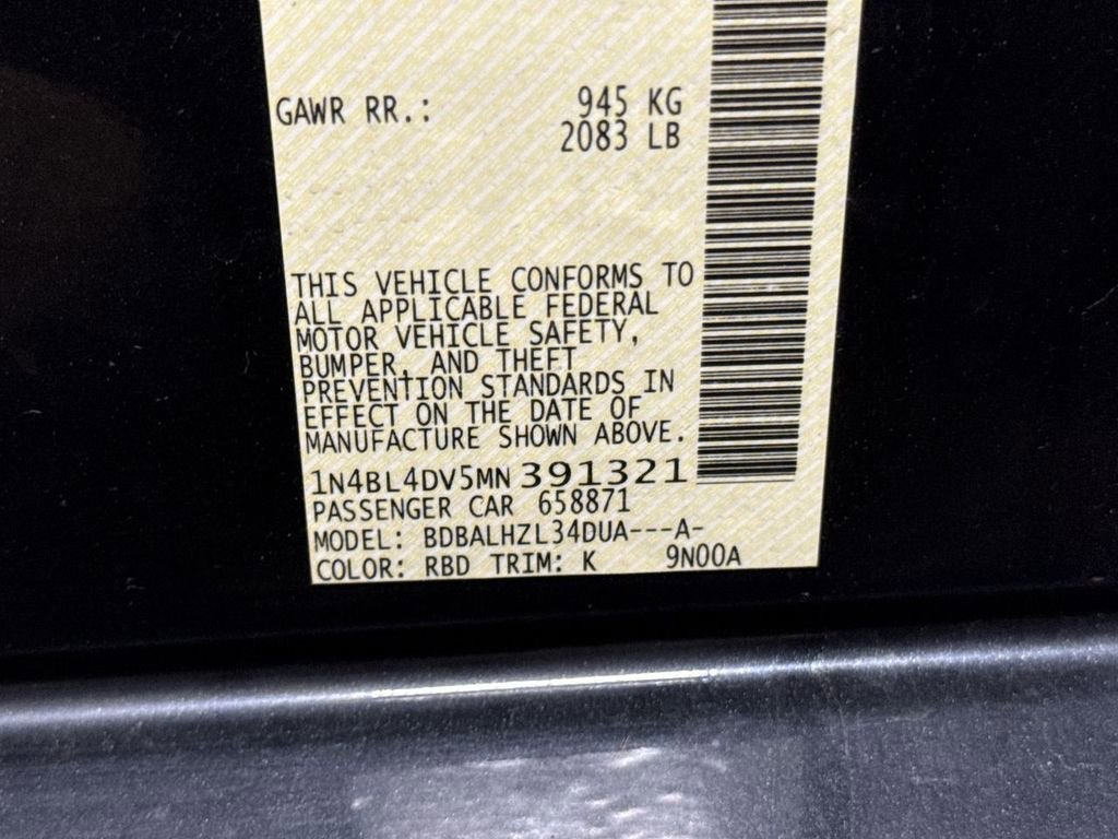 2021 Nissan Altima 2.5 SV