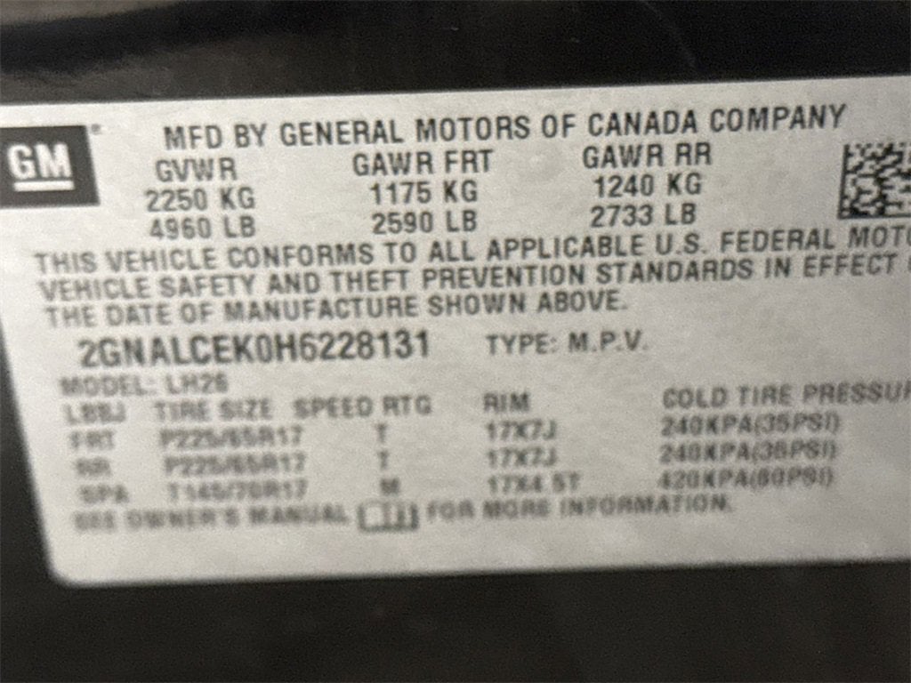 2017 Chevrolet Equinox LT