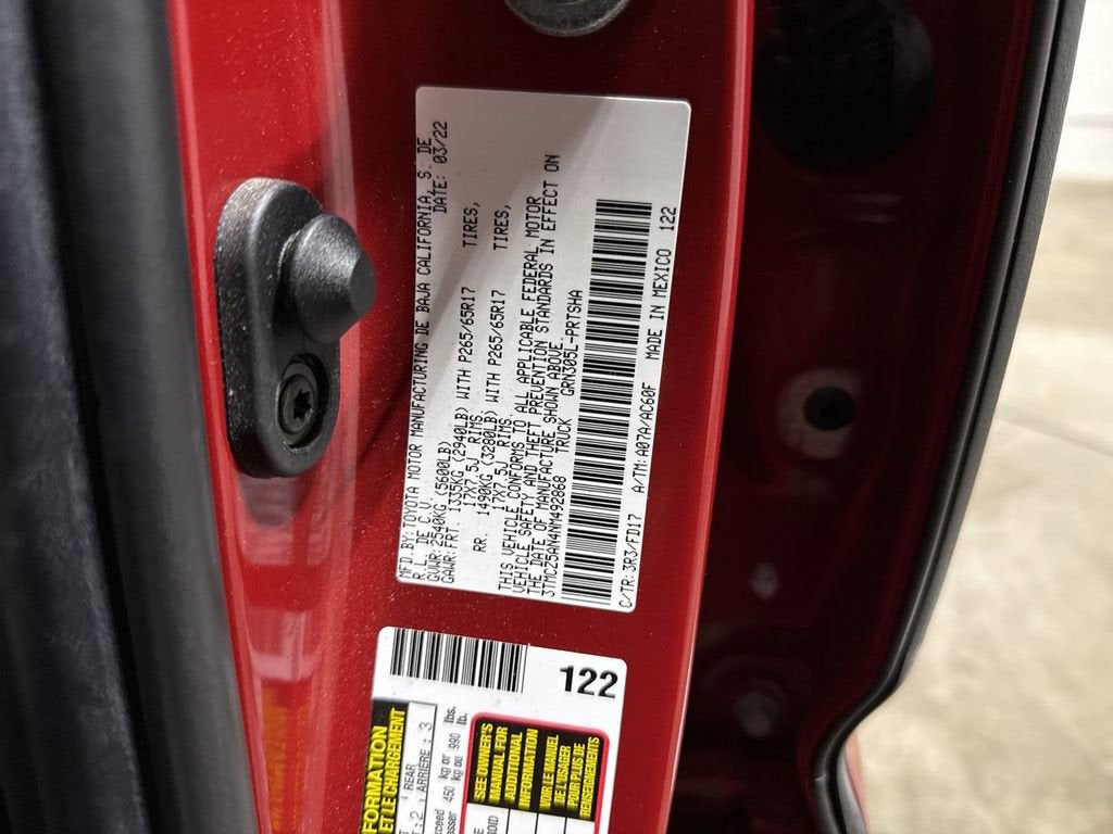 2022 Toyota Tacoma 4WD SR