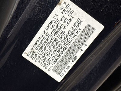 2016 Honda Odyssey SE