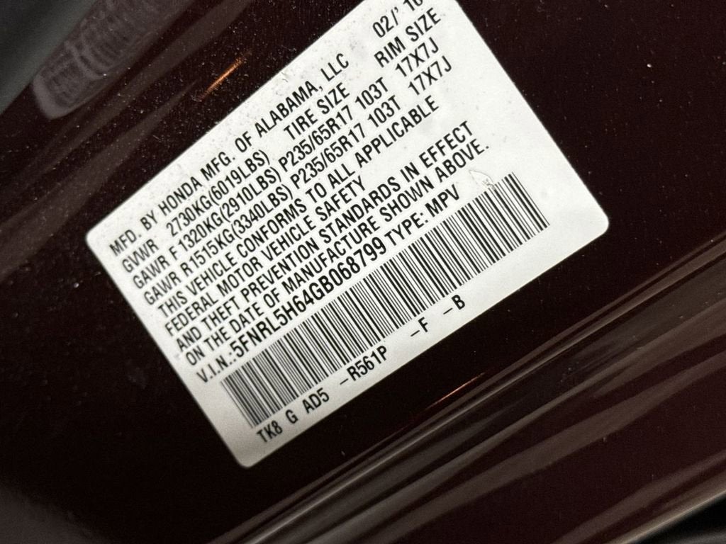 2016 Honda Odyssey EX-L