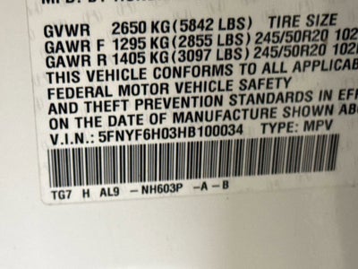 2017 Honda Pilot Elite