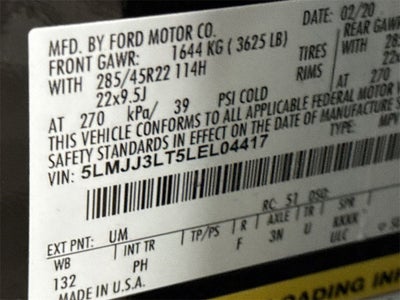 2020 Lincoln Navigator L Reserve