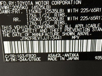 2018 Toyota RAV4 LE