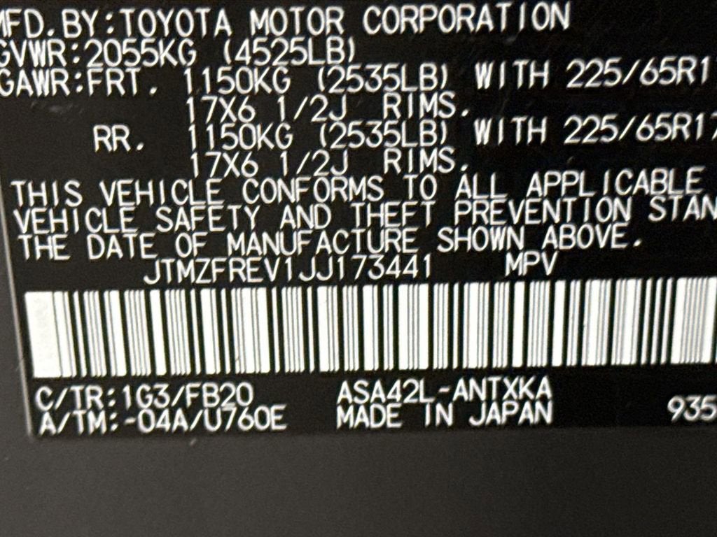 2018 Toyota RAV4 LE
