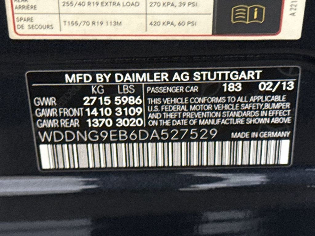 2013 Mercedes-Benz S-Class S 550