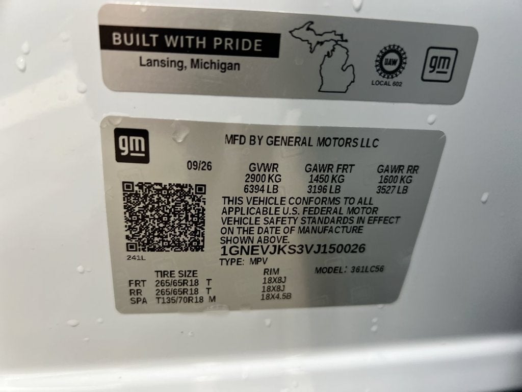 2027 Chevrolet Traverse Z71