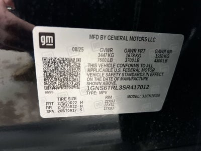 2025 Chevrolet Tahoe High Country