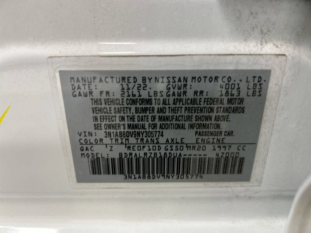 2022 Nissan Sentra SR
