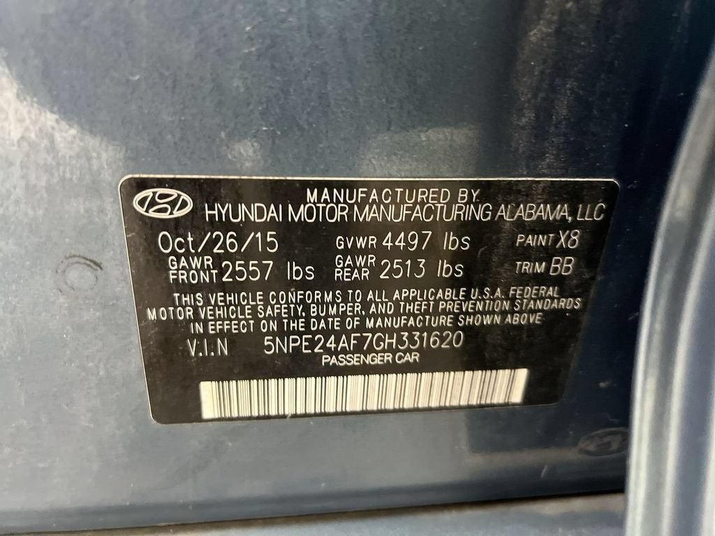 2016 Hyundai Sonata 2.4L SE