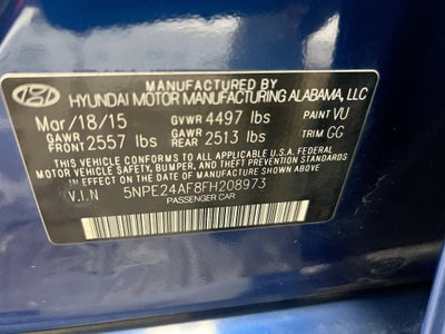 2015 Hyundai Sonata 2.4L SE